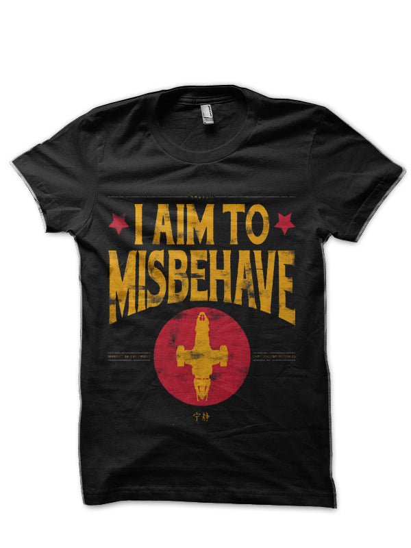 Misbehave I aim to Black T-Shirt Hoodie, Sweatshirt | CoreVibeTees.com