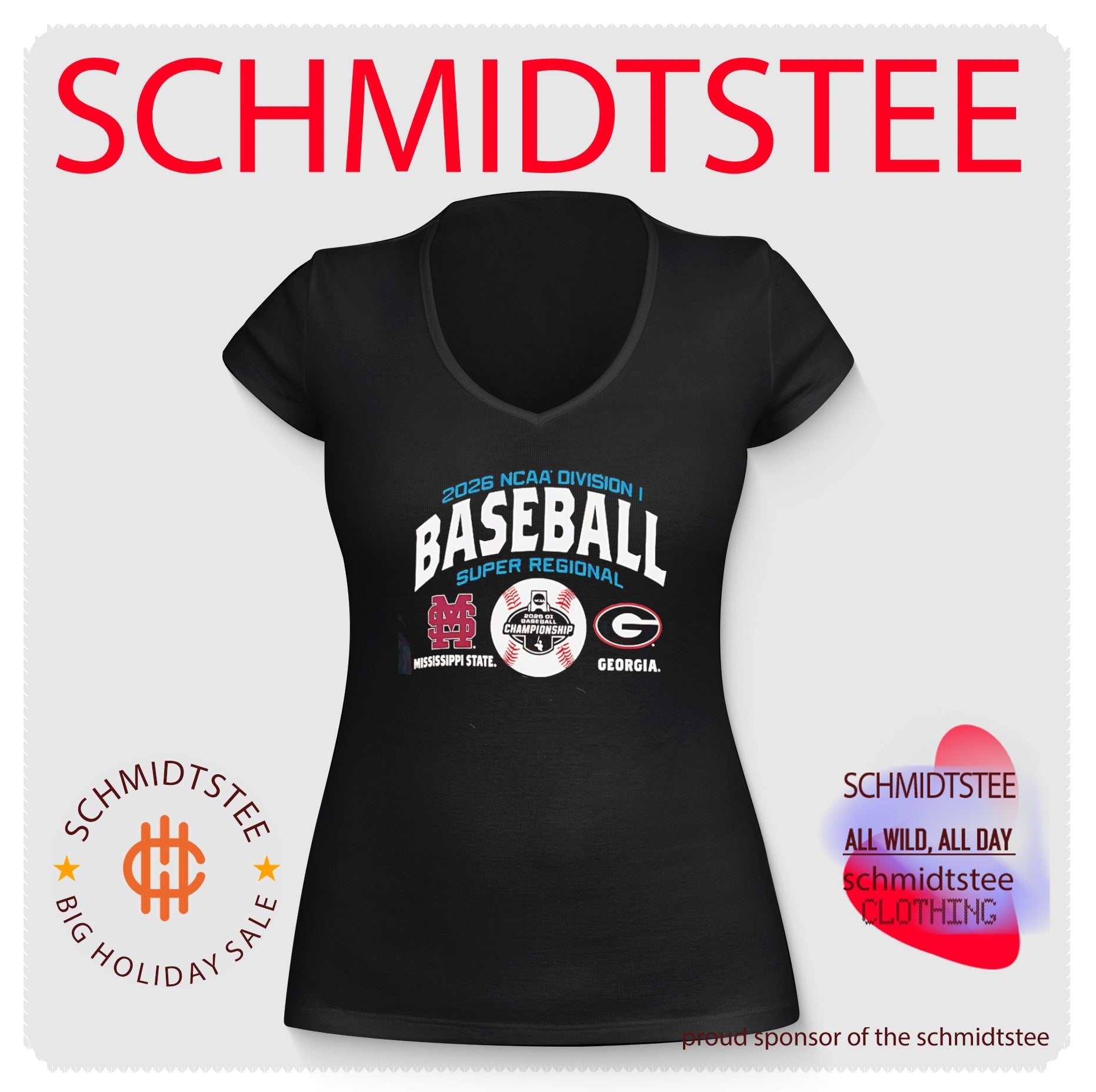 Mississippi State Bulldogs vs. Georgia Bulldogs 2026 NCAA Baseball Super Regional Matchup shirt