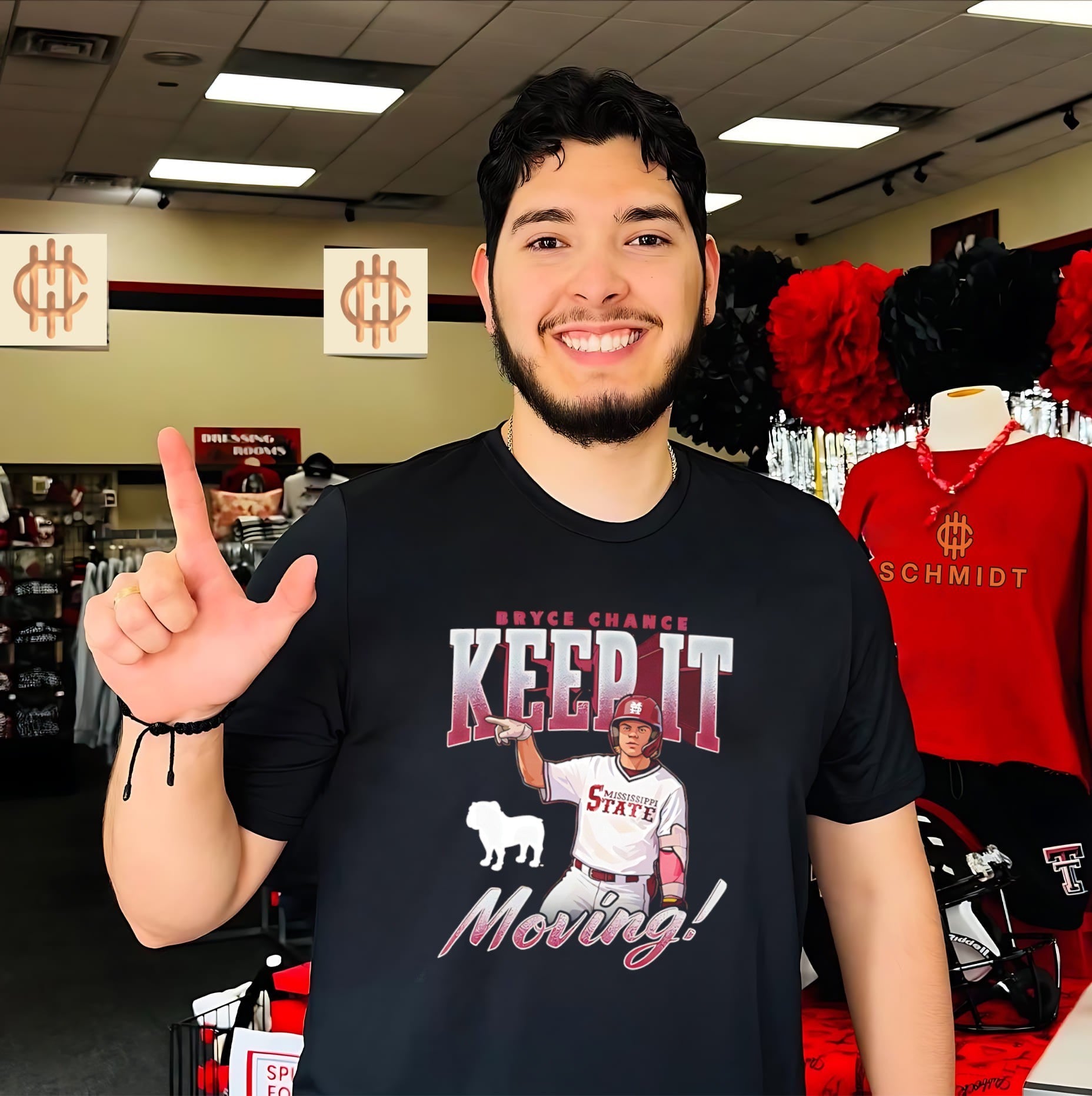 Mississippi State baseball Bryce Chance Keep it moving shirt