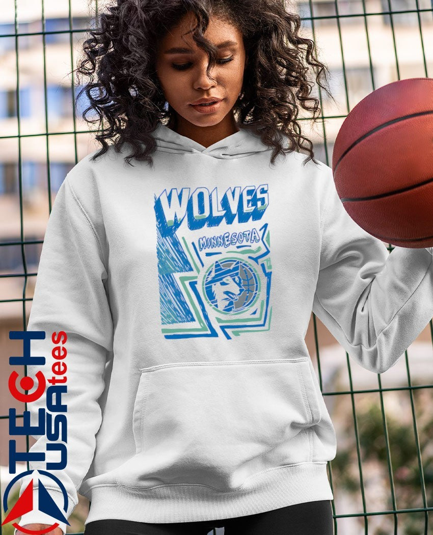 Mitchell and Ness Minnesota Timberwolves White Sidewalk shirt