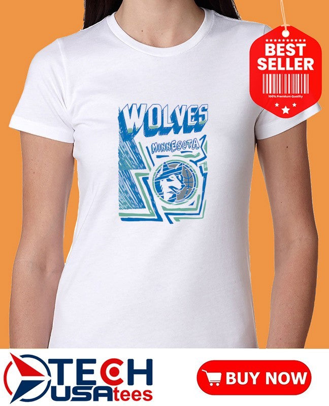 Mitchell and Ness Minnesota Timberwolves White Sidewalk shirt