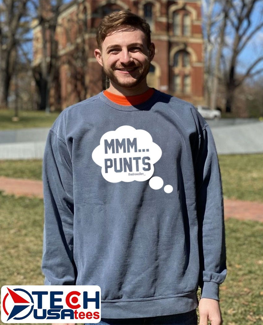Mmm punts the Drew Allen shirt