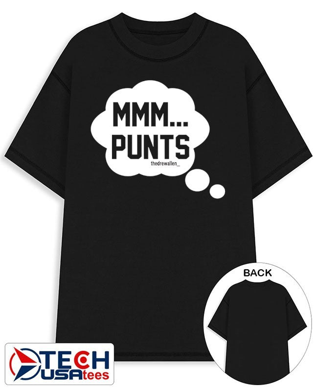 Mmm punts the Drew Allen shirt