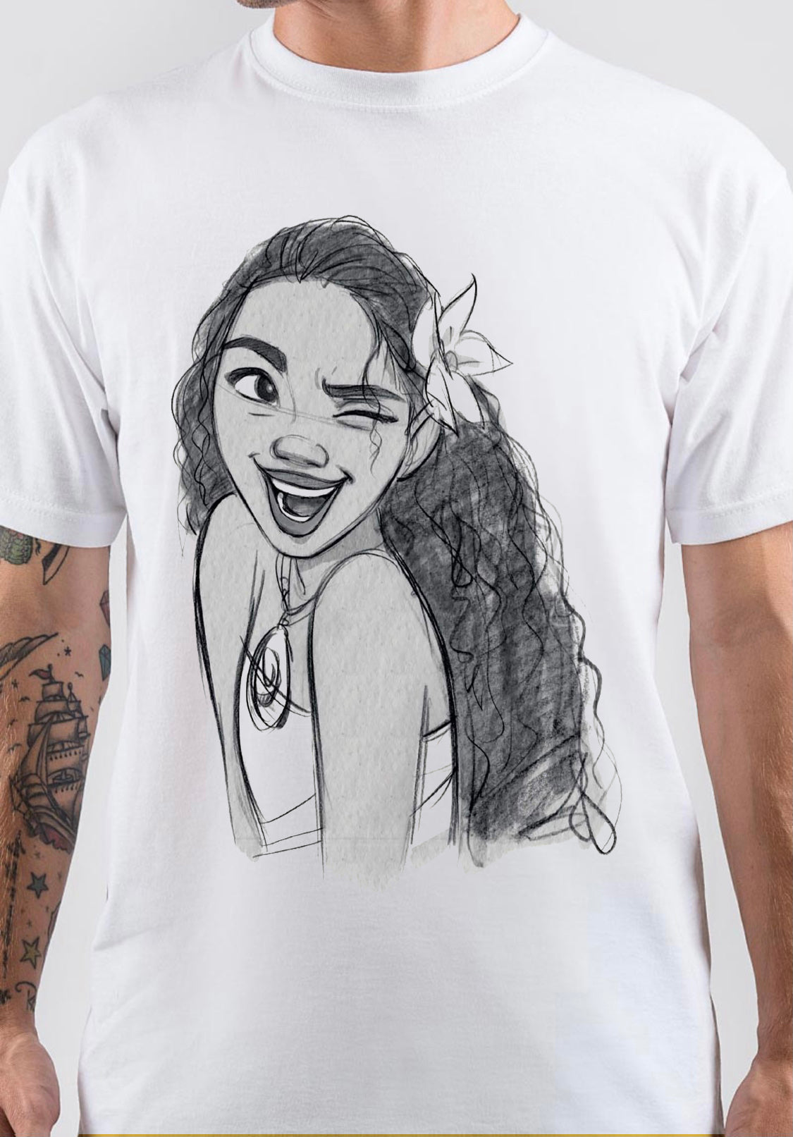 Moana White Art T-Shirt Style002 Hoodie, Sweatshirt | CoreVibeTees.com
