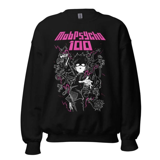 Mob Psycho 100 Cast Sweatshirt Anime Manga Black Sweatshirt Graphic Tee Sweatshirt, Hoodie, Comfort Colors