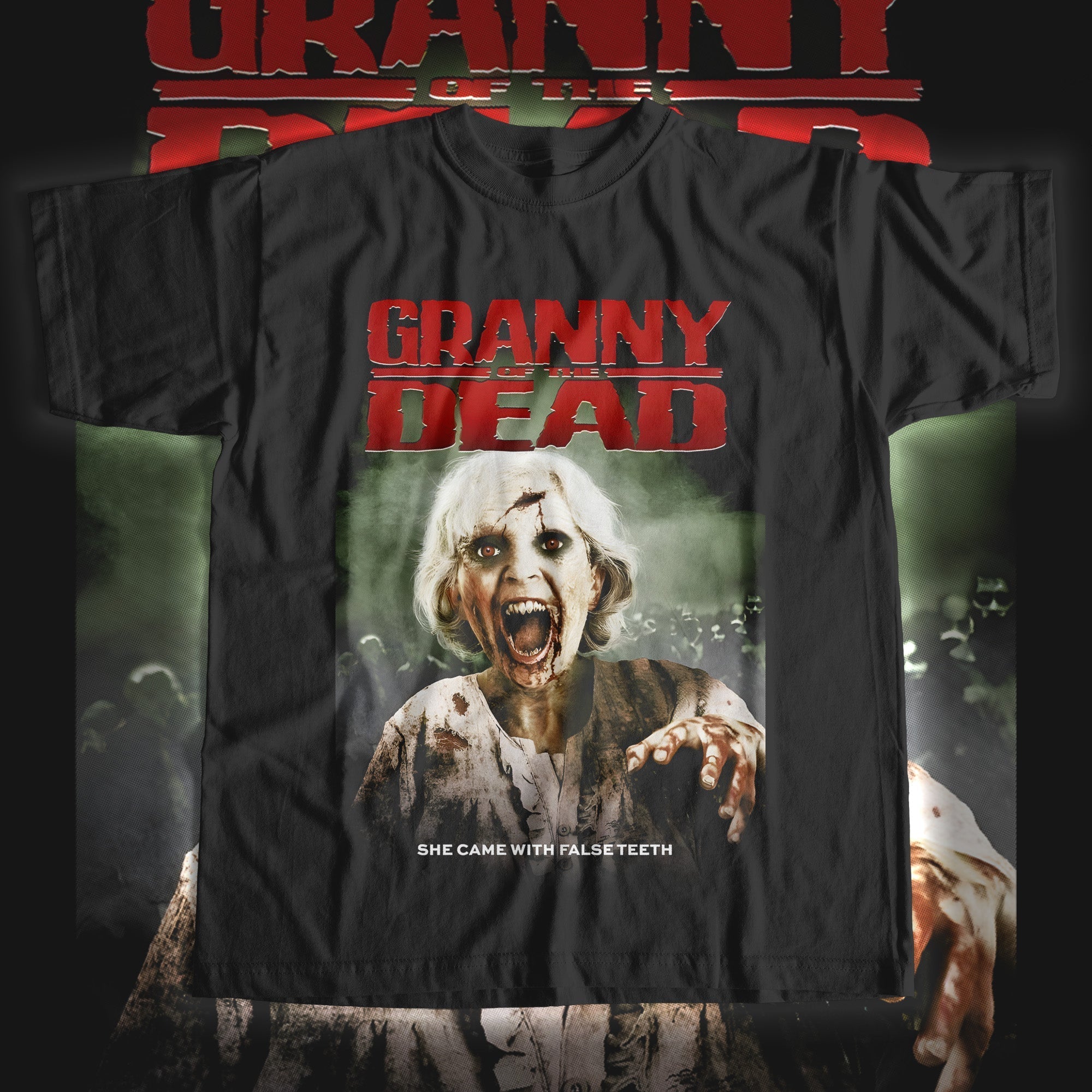 GRANNY DEAD TEE Hoodie, Sweatshirt | CoreVibeTees.com (Image 1)