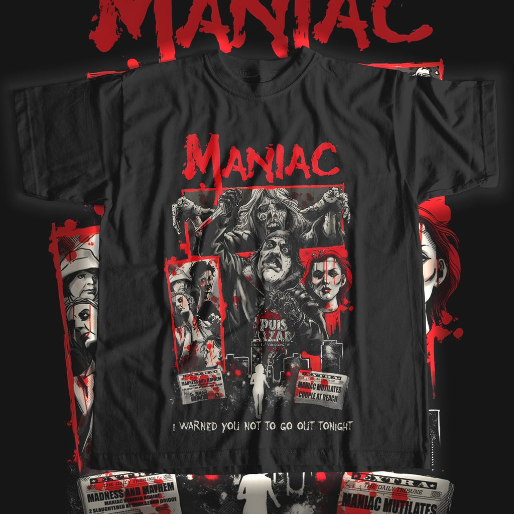 MANIAC TEE Hoodie, Sweatshirt | CoreVibeTees.com (Image 1)