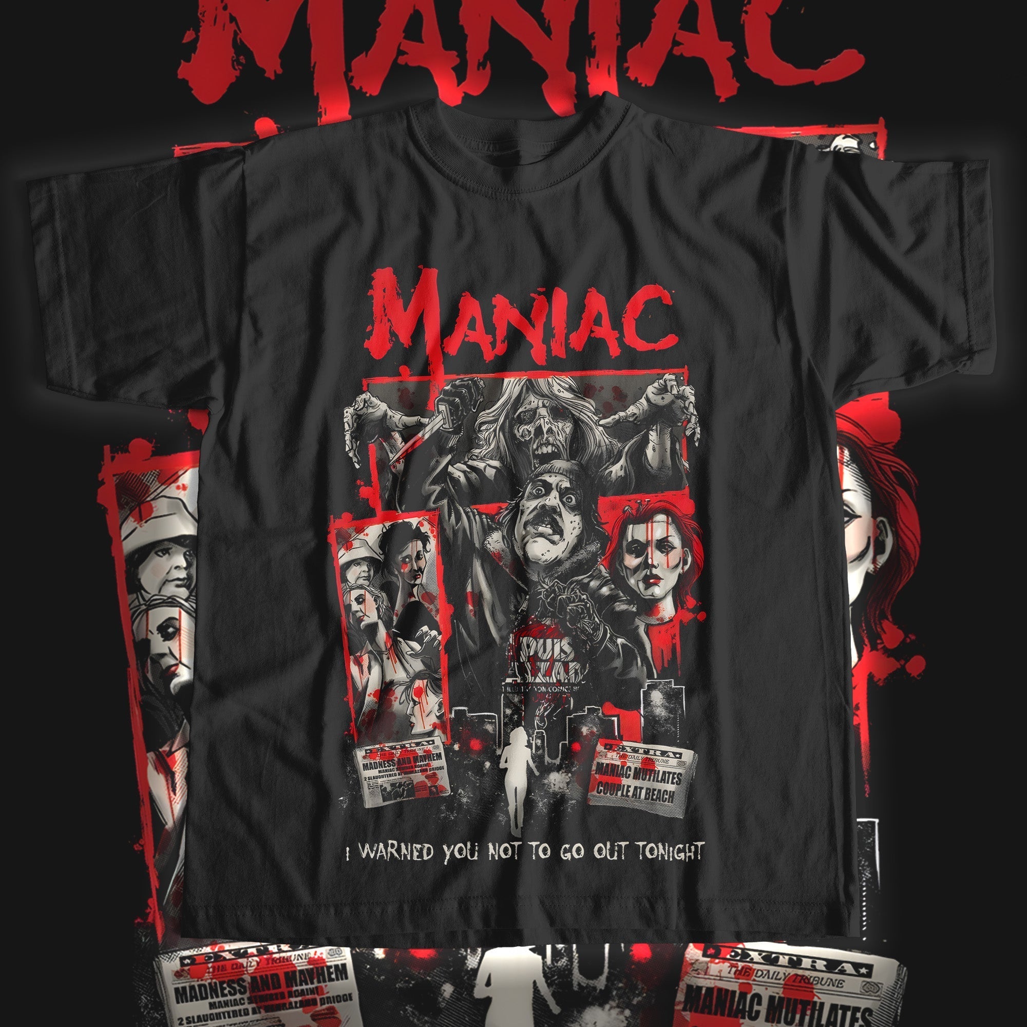 MANIAC TEE Hoodie, Sweatshirt | CoreVibeTees.com (Image 1)