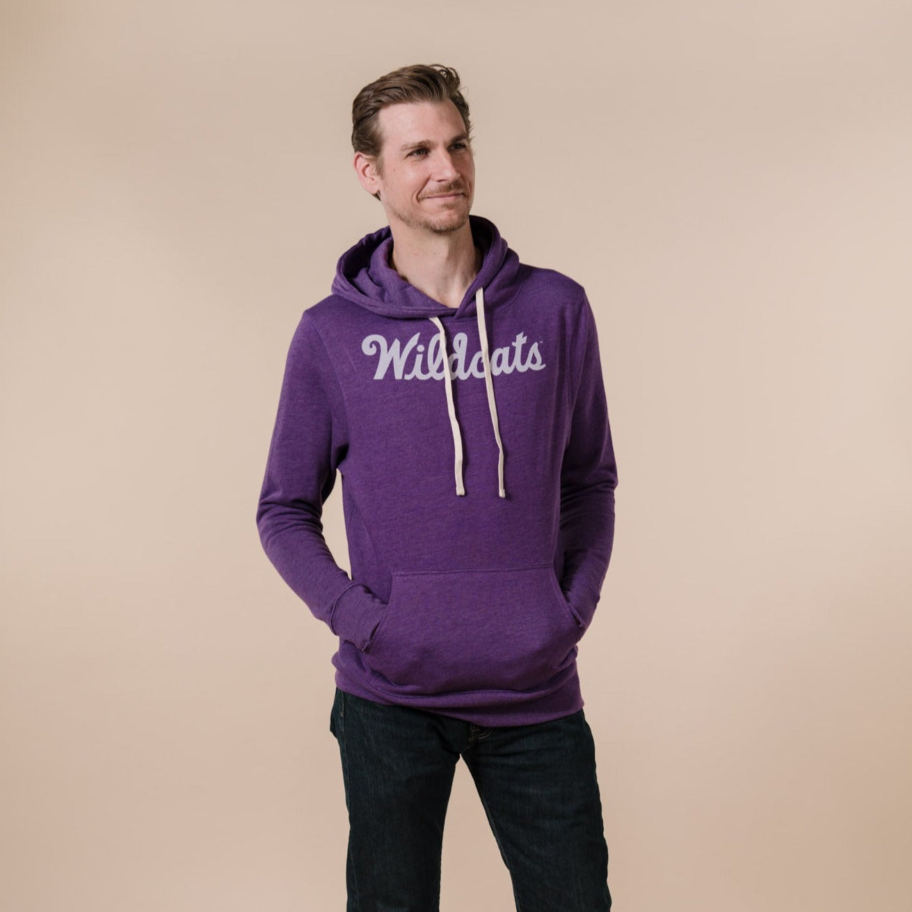 Kansas State Basketball 1970's Script Hoodie T-Shirts, Sweatshirt | CoreVibeTees.com (Image 2)