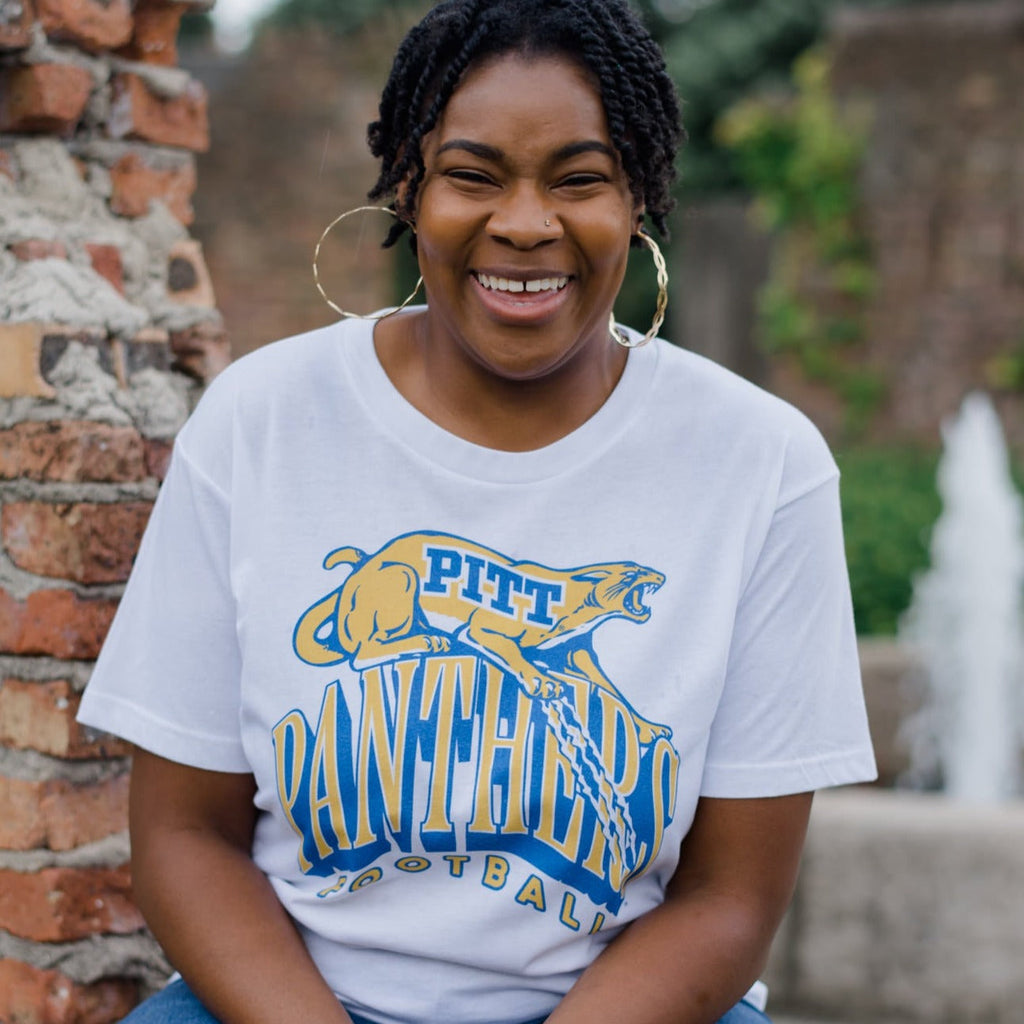 Vintage Pitt Panthers Football Logo Tee Style001 Hoodie, Sweatshirt | CoreVibeTees.com (Image 2)