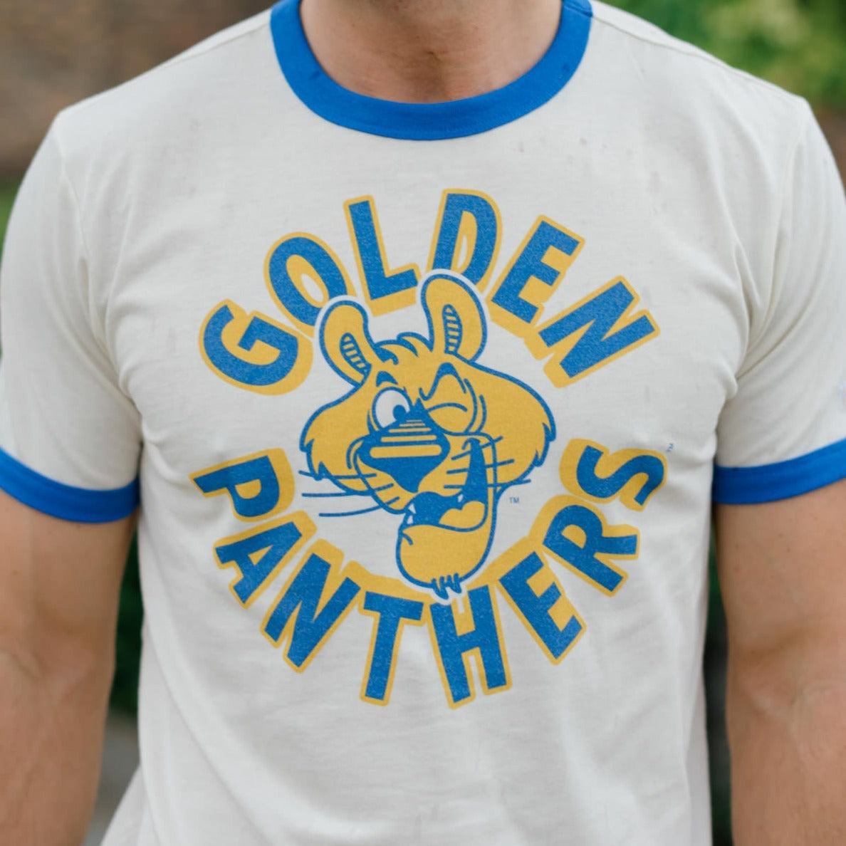 Pitt Vintage Golden Panthers Winking ROC Ringer Tee Style001 Hoodie, Sweatshirt | CoreVibeTees.com (Image 2)