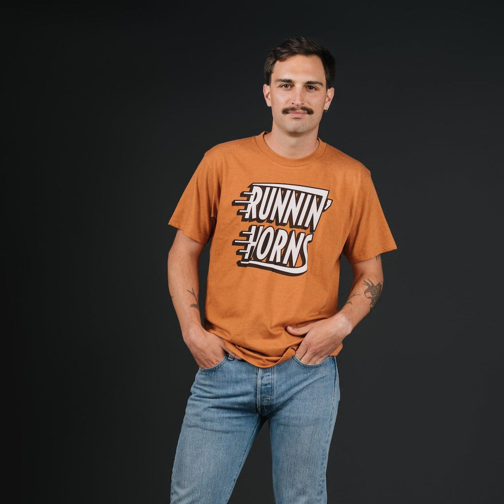 Texas Longhorns "Runnin' Horns" Tee Hoodie, Sweatshirt | CoreVibeTees.com (Image 2)