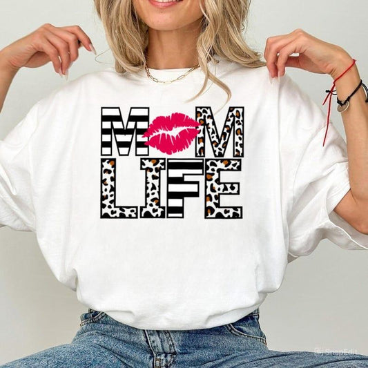 Mom Life Shirt, Lips Mom Life Shirt, Leopard Mom Life Shirt, Cheetah Mom Life Shirt, Mom Shirt, Mama Shirt, Women_s Unisex Shirt