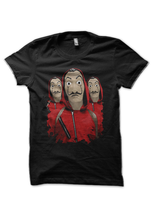 Money Heist Black T-Shirt Style001 Hoodie, Sweatshirt | CoreVibeTees.com
