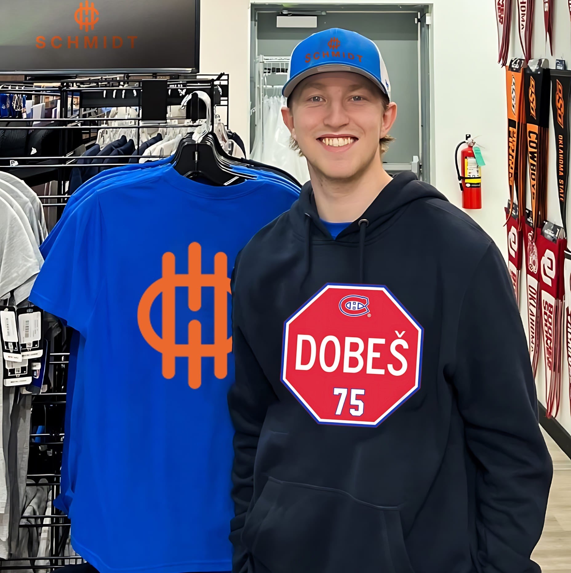 Montréal Canadiens Dobeš 75 sign shirt