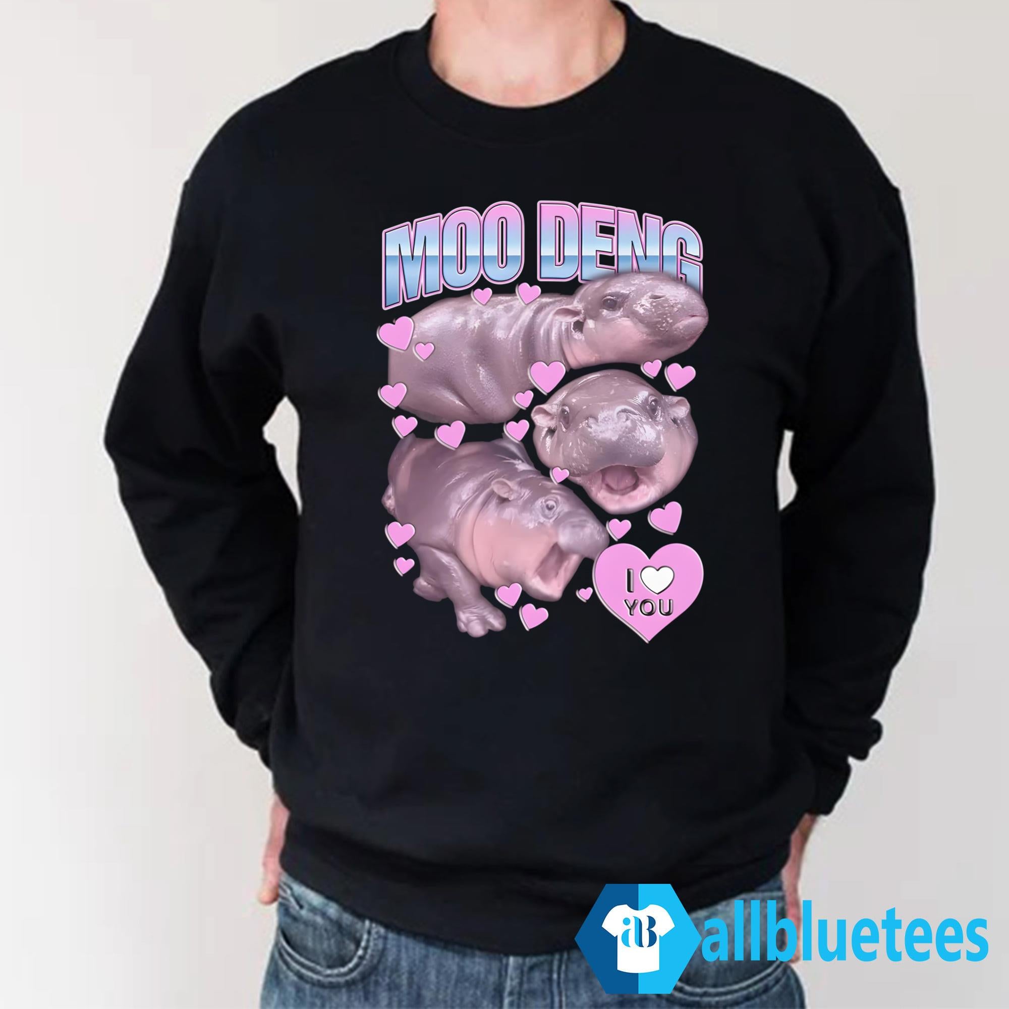 Moo Deng I Love You Shirt