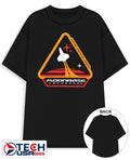 Moonbase Commander Rocketship logo shirt