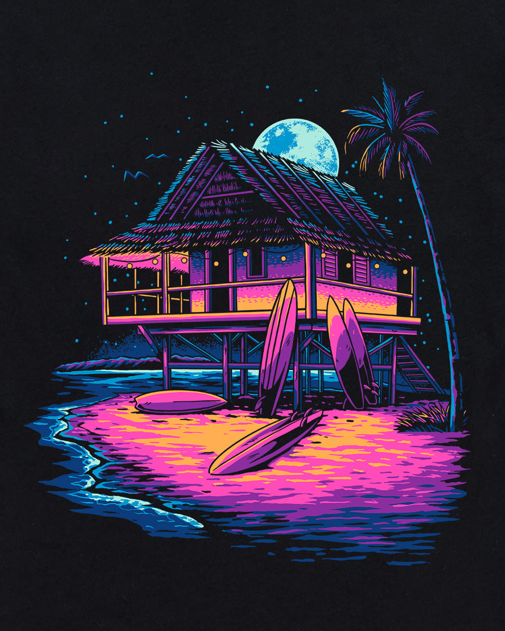 Moonlit Bungalow Tee