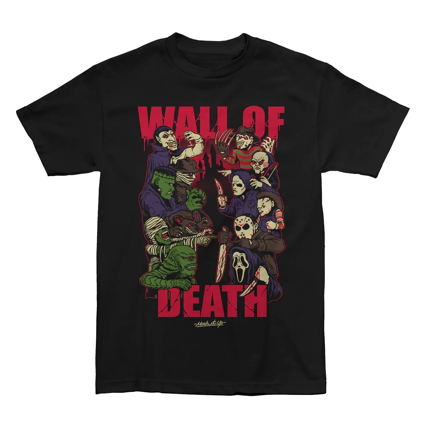 Wall Of Death Monsters T-shirt (Black) Hoodie, Sweatshirt | CoreVibeTees.com