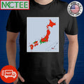 Most common foreign nationals in Japan, by prefecture shirt