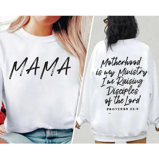 Motherhood Is My Ministry Christian Shirt Motherhood Is My Ministry Christian Gifts For Her Religious Apparel Montessori Homeschool Shirt TK62GN