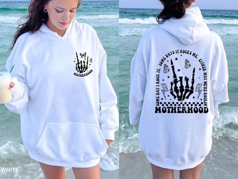 Motherhood Rock Skeleton Sweatshirt, Motherhood Some day I rock it Sweatshirt, Trendy front and back Sweatshirt, Motherhood  T-shirt, sweater and Hoodie
