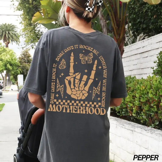 Motherhood Shirt, Some Days I Rock It, Retro Mama Shirt, Rock Mom, Mother's Day Shirt