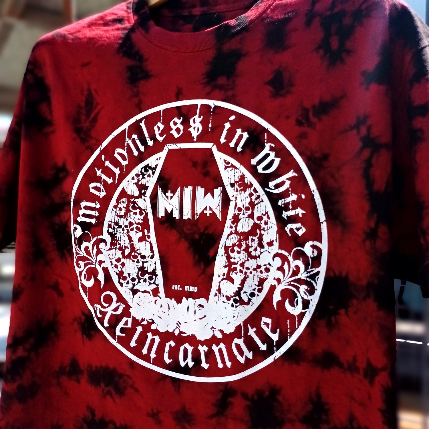 Reincarnate Crest Dye Tee (Black/Red) Hoodie, Sweatshirt | CoreVibeTees.com (Image 3)
