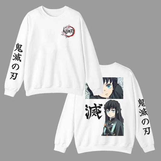 Muichiro Tokito Sweatshirt, Mist Hashira Sweatshirt Hoodie, Demon Slyer Merch, Kitmetsu No Yaiba Outfits, Anime lover sweatshirt hoodie, Gift for him, gift for Friends, Cotton Menswear