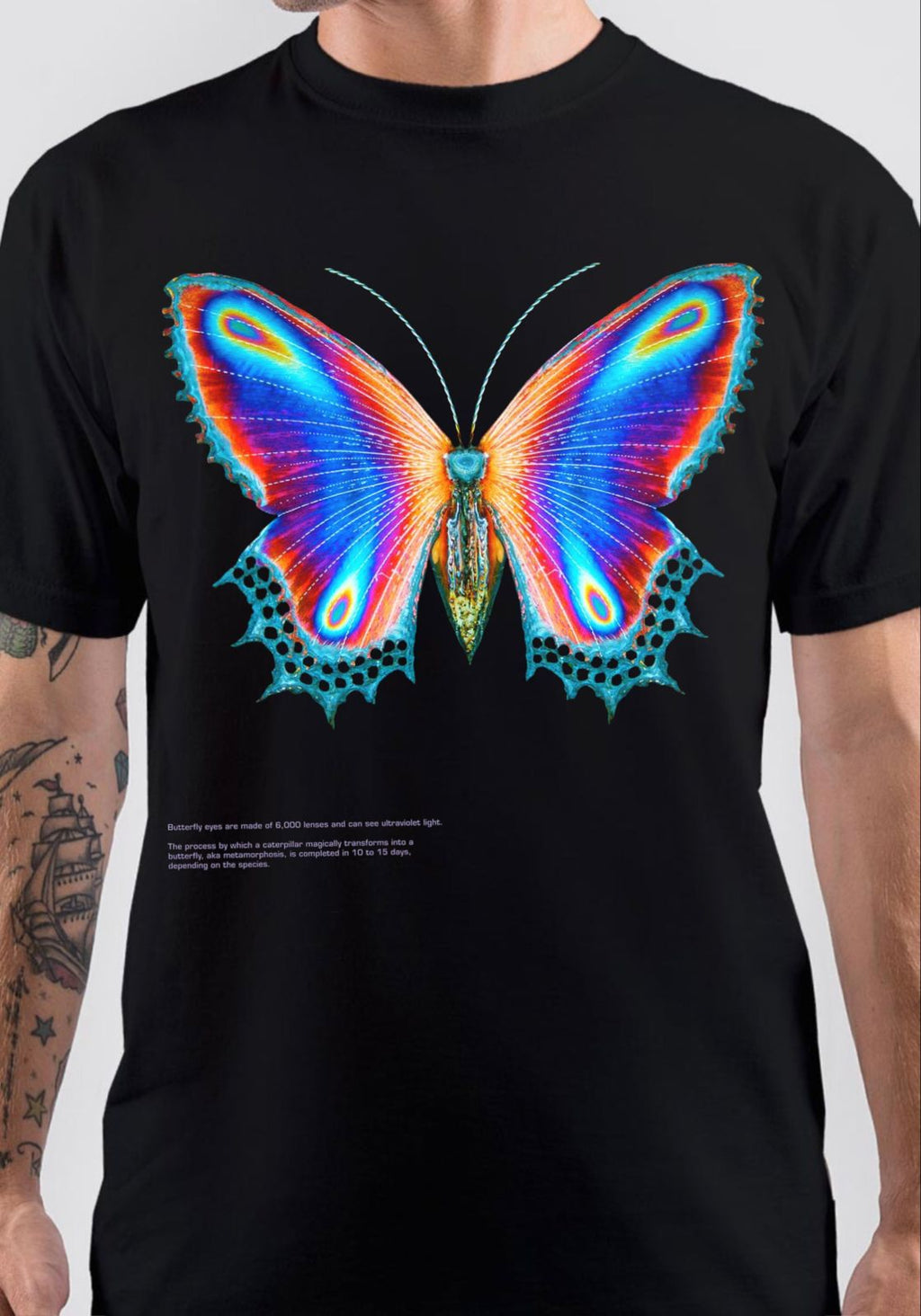 Multicolor Butterfly T-Shirt Hoodie, Sweatshirt | CoreVibeTees.com