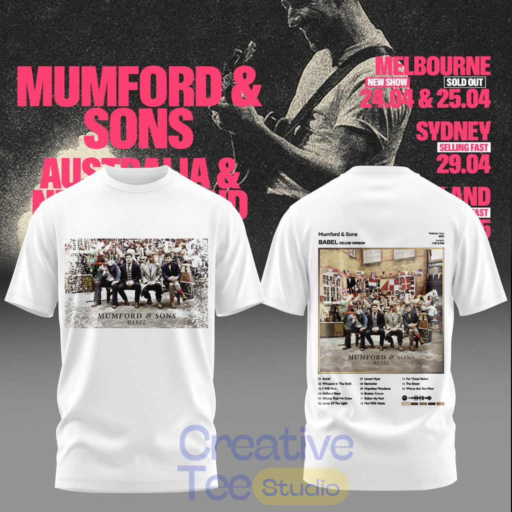 Mumford & Sons Prizefighter 2026 Tour Special Tee