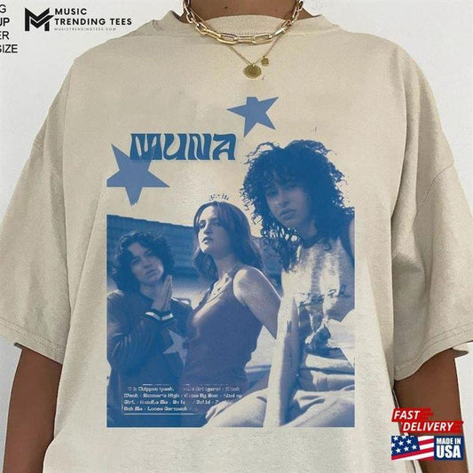 Muna Band Tour T-Shirt, Music Fan Life Inspired Gift Tee