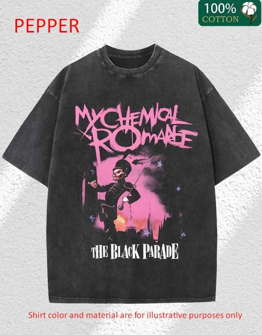 My Chemical Romance Black Parade Graphic T-Shirt, Emo Rock Shirt, Vintage Music Apparel, y2k clothing, Unisex Trendy Casual Tee