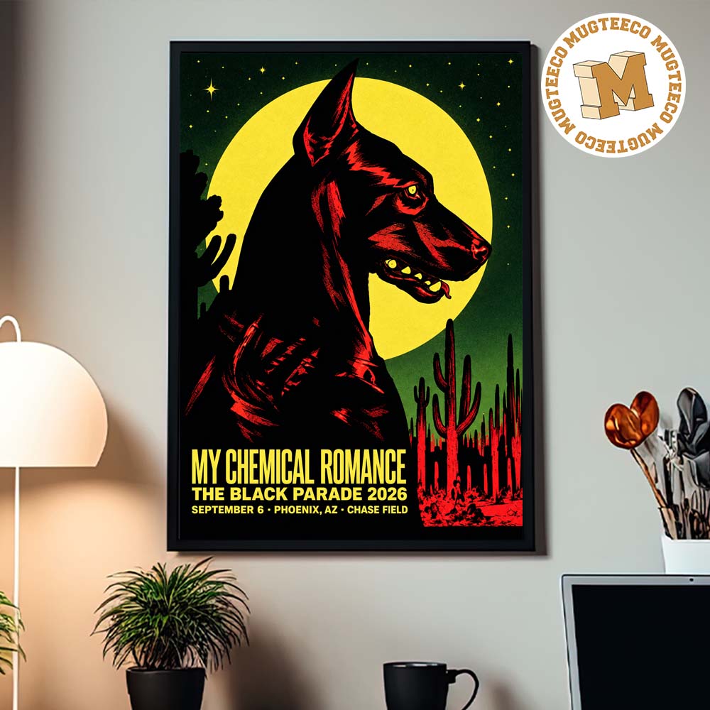 My Chemical Romance Phoenix AZ The Black Parade 2026 Event Poster At Chase Field On September 6 2026 Home Decor Poster Canvas