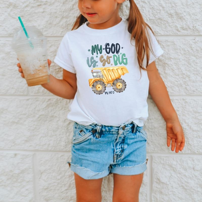 My God Is So Big, Toddler T-Shirts & Baby Bodysuits, Graphic Infant Clothes, Cute Baby Shower Gift, Trendy Kids Apparel, Soft Cotton Outfits