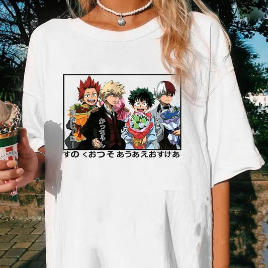 My Hero Anime Academia Izuku x Katsuki x Shoto x Eijiro T-Shirt Sweatshirt, Hoodie, Comfort Colors