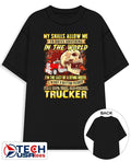 My skills allow me to drive anything in the world skull shirt