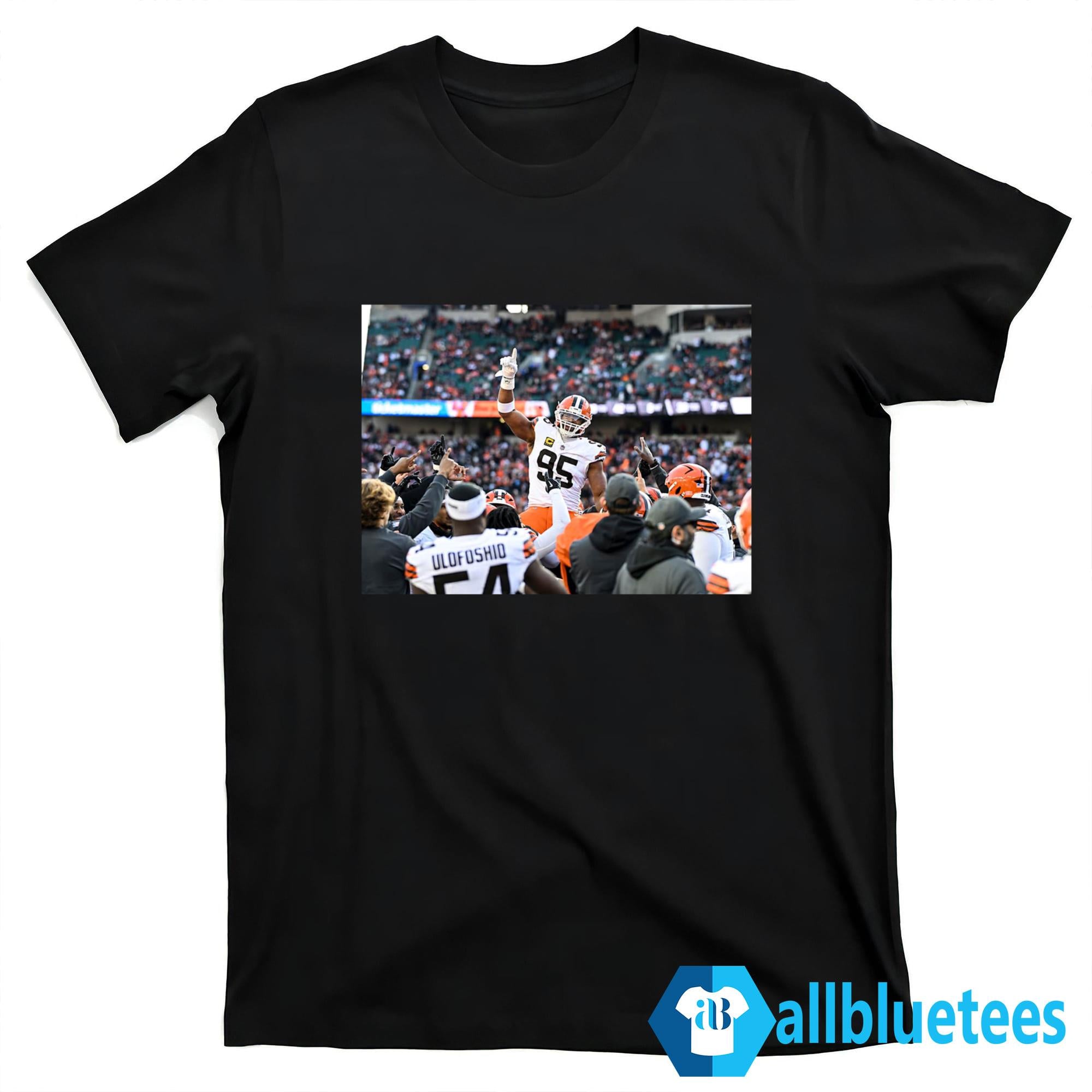 Myles Garrett Sacks Record Celebration Shirt