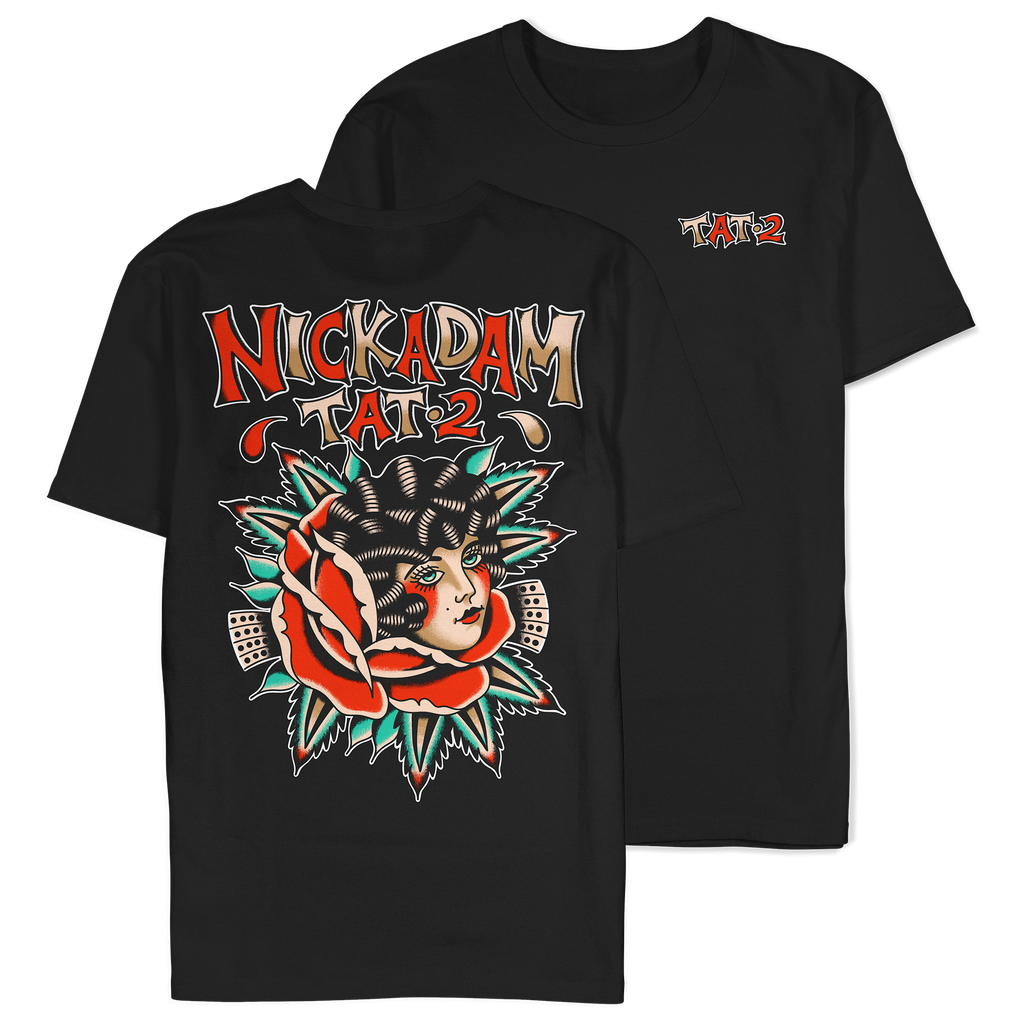 Nick Adam Tattoo - Tat2 Lady Shirt Hoodie, Sweatshirt | CoreVibeTees.com (Image 1)