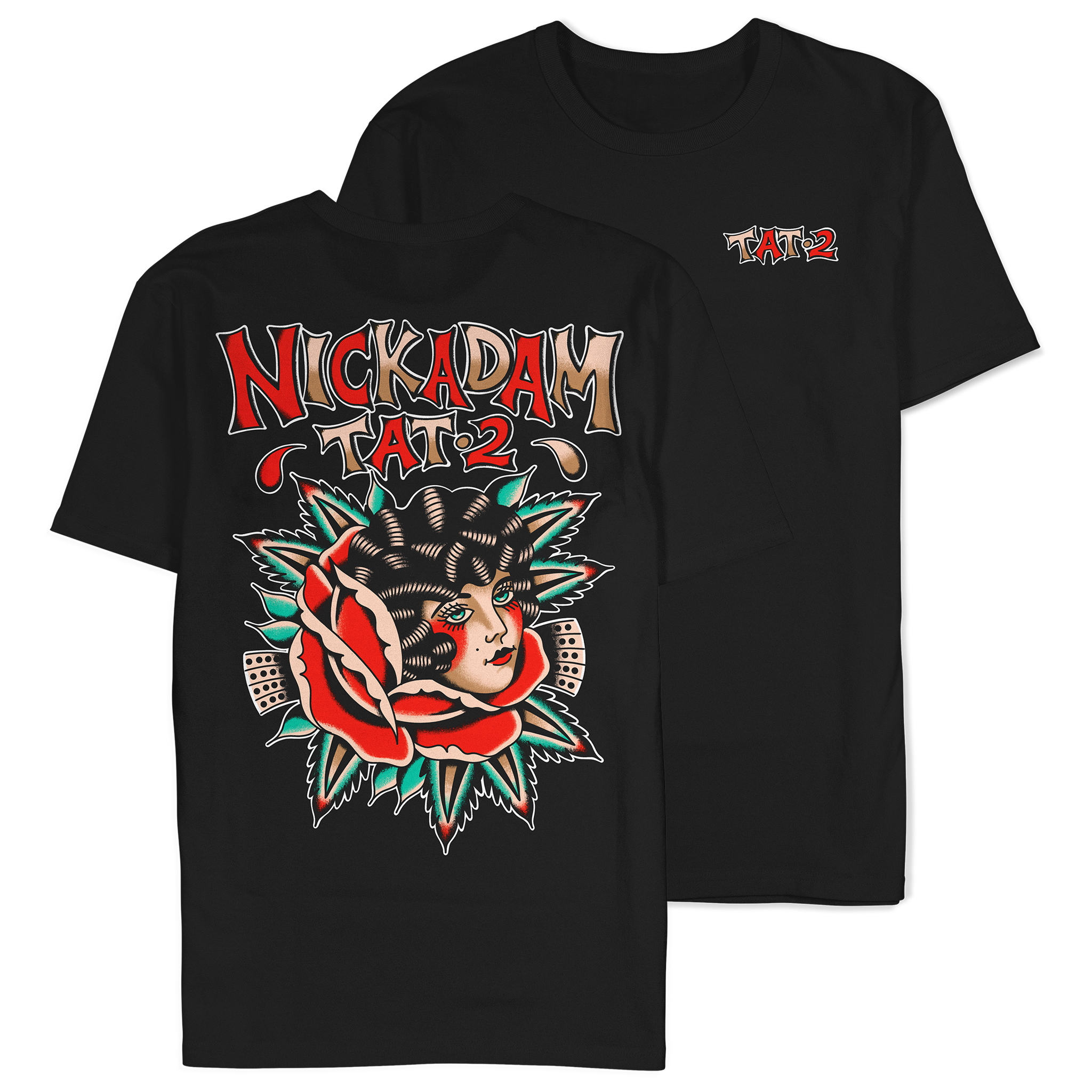 Nick Adam Tattoo - Tat2 Lady Shirt Hoodie, Sweatshirt | CoreVibeTees.com (Image 1)