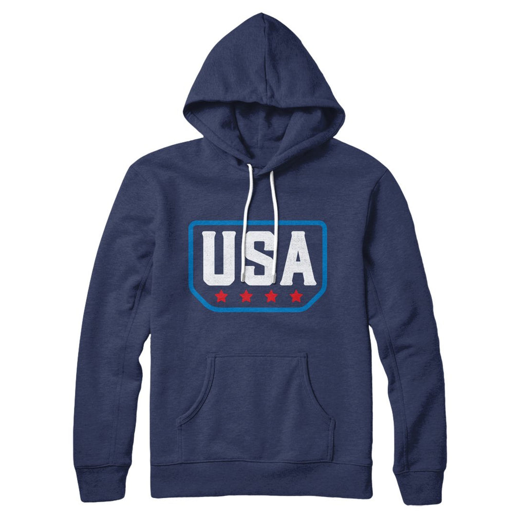 USA Badge Logo Hoodie T-Shirts, Sweatshirt | CoreVibeTees.com (Image 1)