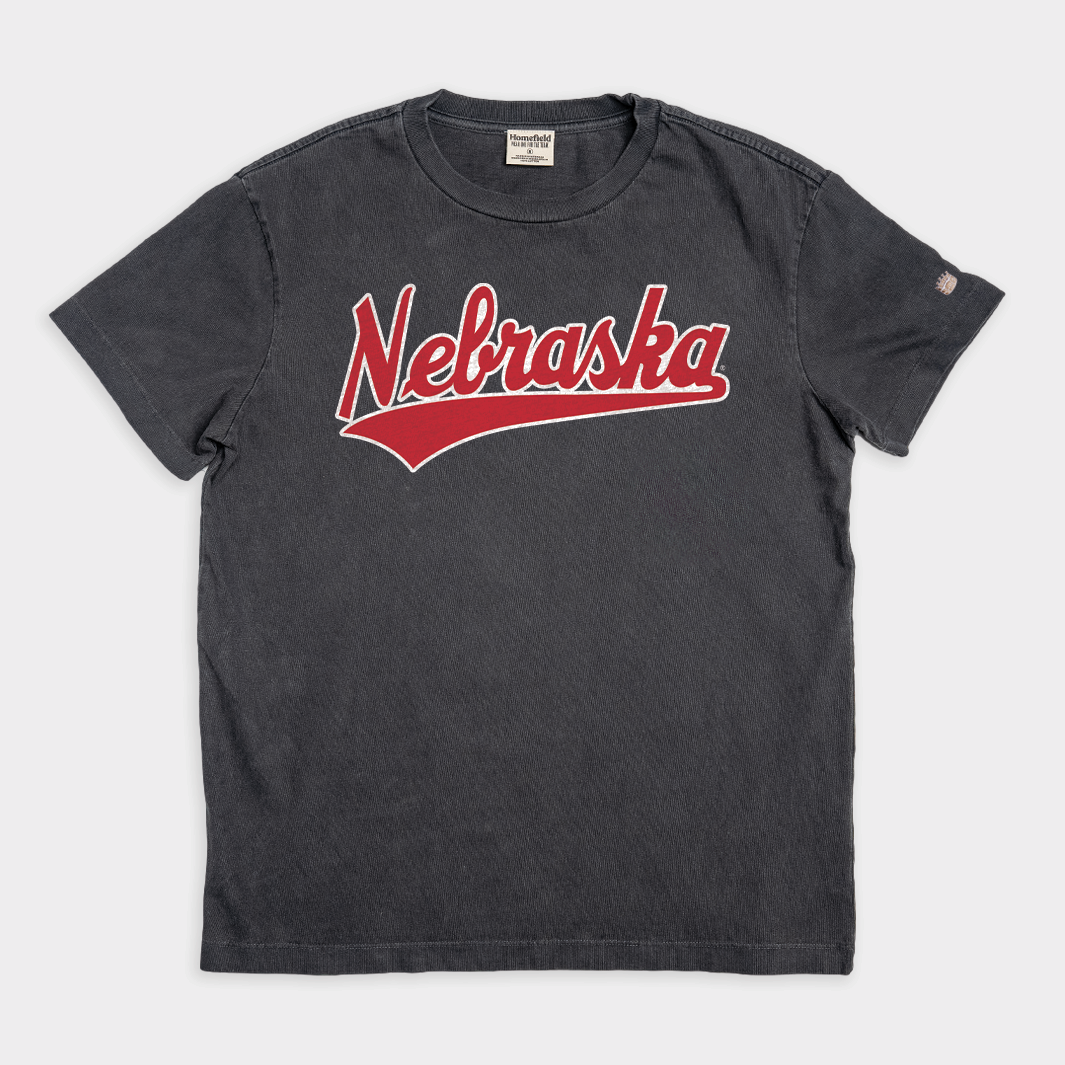 Nebraska Volleyball Script Vintage Heavyweight Tee Style001 Hoodie, Sweatshirt | CoreVibeTees.com (Image 1)