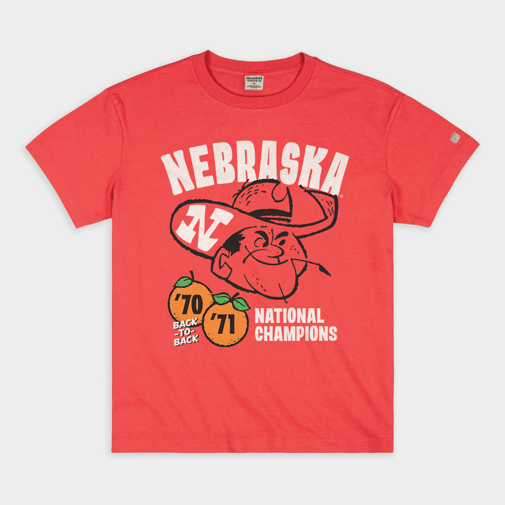 Nebraska 1970-71 National Champs Vintage Heavyweight Tee Hoodie, Sweatshirt | CoreVibeTees.com (Image 1)
