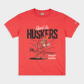 Nebraska "Shuck 'Em Huskers" Vintage Heavyweight Tee Hoodie, Sweatshirt | CoreVibeTees.com