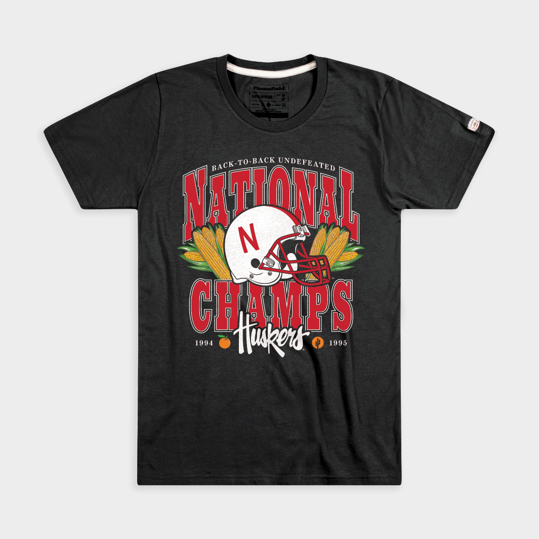 Nebraska 1994 and 1995 National Champs Tee Hoodie, Sweatshirt | CoreVibeTees.com