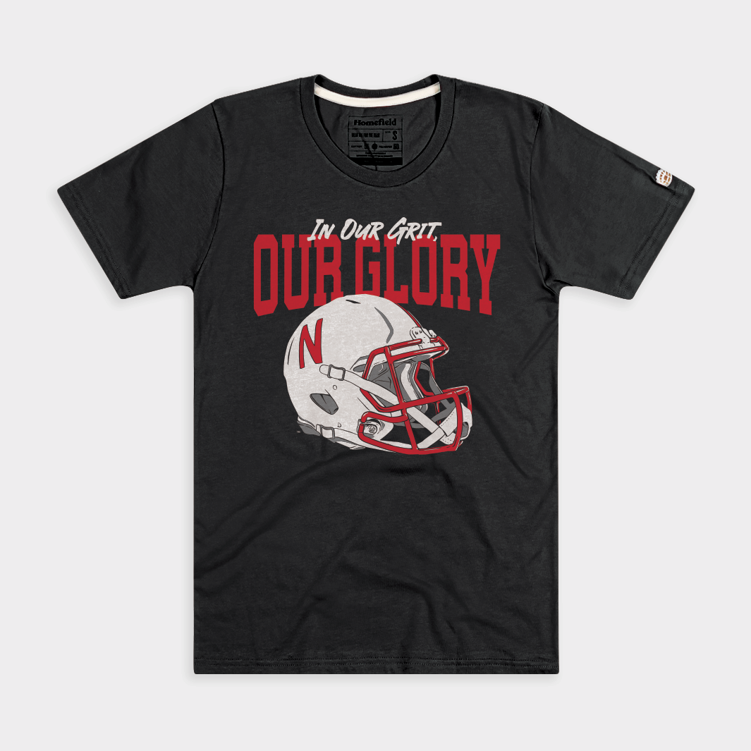 Nebraska Cornhuskers Football Grit and Glory Tee Hoodie, Sweatshirt | CoreVibeTees.com