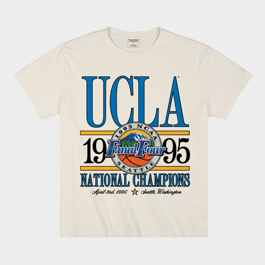 UCLA Men's Basketball 1995 NCAA Champions Heavyweight Tee Hoodie, Sweatshirt | CoreVibeTees.com