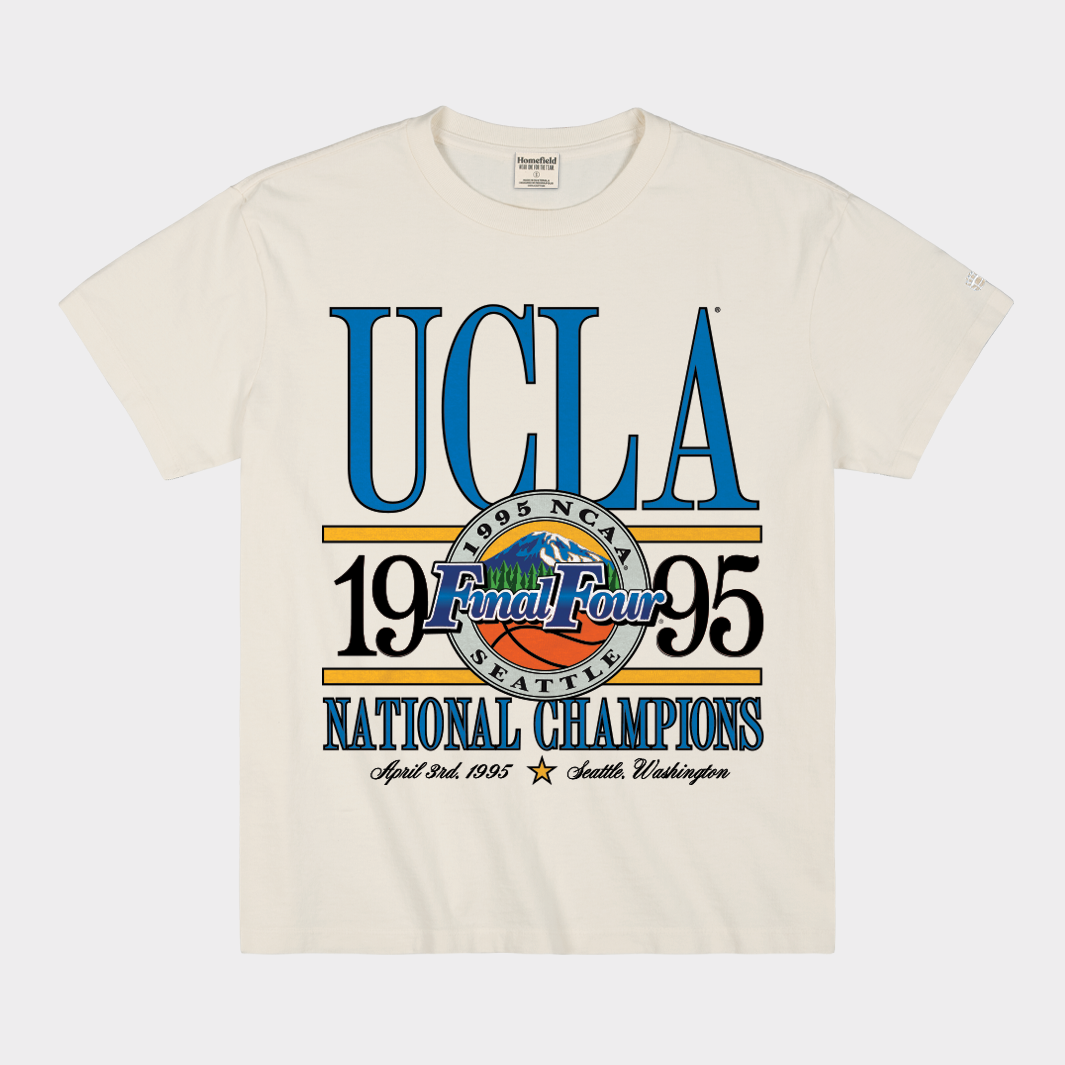 UCLA Men's Basketball 1995 NCAA Champions Heavyweight Tee Hoodie, Sweatshirt | CoreVibeTees.com