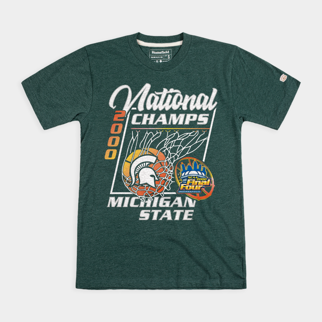 Michigan State Men's Basketball 2000 National Champions Tee Hoodie, Sweatshirt | CoreVibeTees.com