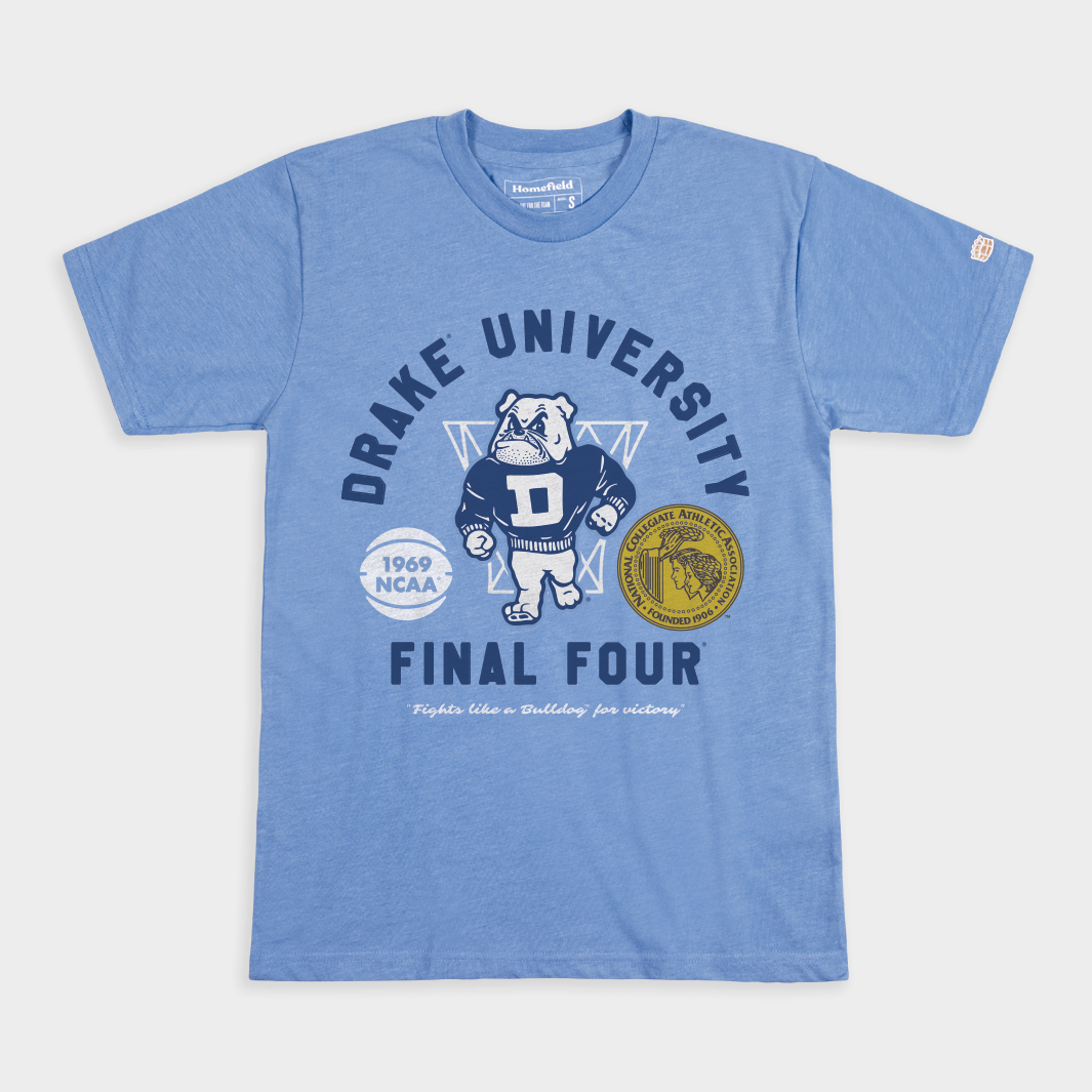 Drake Bulldogs Basketball 1969 Final Four Tee Hoodie, Sweatshirt | CoreVibeTees.com